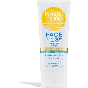 Bondi Sands SPF 50+ Fragrance Free Hydrating Tinted Face Lotion - 75ml - Face SPF - Face the Future