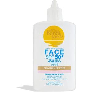 Bondi Sands SPF 50+ Fragrance Free Tinted Face Fluid - 50ml - Suitable For Sensitive Skin - Face the Future