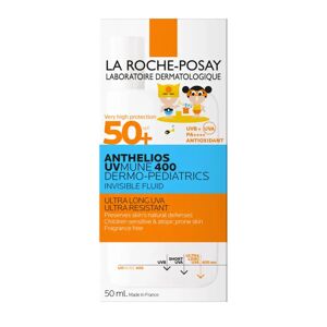 La Roche Posay La Roche-Posay Anthelios UVMune 400 Dermo-Pediatrics Ultra Light Invisible Fluid SPF 50+ - 50ml - Children's Suncream for Sensitive Skin - Face the Fu
