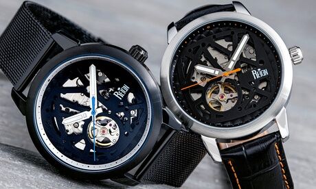 Groupon Goods Global GmbH Reign Rudolf Automatic Skeleton Watch With Free Delivery Groupon Goods Global GmbH Reign Rudolf Automatic Skeleton Watch With Free Delivery