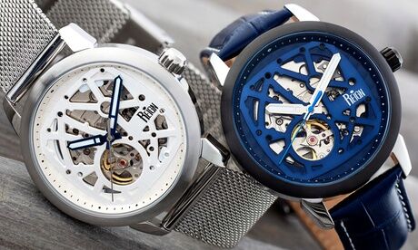 Groupon Goods Global GmbH Reign Rudolf Automatic Skeleton Bracelet Watch With Free Delivery Groupon Goods Global GmbH Reign Rudolf Automatic Skeleton Bracelet Watch With Free Delivery