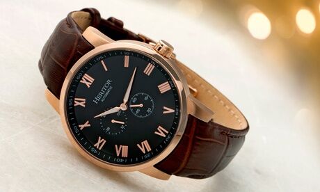 Groupon Goods Global GmbH Heritor Automatic Romulus Watch with 24-Hour Sub-Dial With Free Delivery Groupon Goods Global GmbH Heritor Automatic Romulus Watch with 24-Hour Sub-Dial With Free Delivery