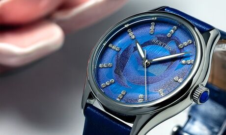 Groupon Goods Global GmbH Bertha Georgiana Mother-Of-Pearl Genuine Leather Watch With Free Delivery Groupon Goods Global GmbH Bertha Georgiana Mother-Of-Pearl Genuine Leather Watch With Free Delivery