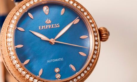 Groupon Goods Global GmbH Empress Louise Women's Automatic Mother of Pearl Genuine Leather Watch With Free Delivery Groupon Goods Global GmbH Empress Louise Women's Automatic Mother of Pearl Genuine Leather Watch With Free Delivery