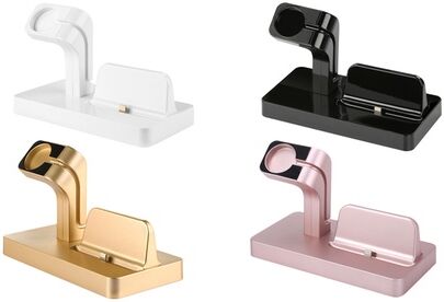 Groupon Goods Global GmbH Two-In-One Docking GPCT Station for iPhone and Apple Watch Groupon Goods Global GmbH Two-In-One Docking GPCT Station for iPhone and Apple Watch