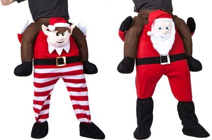 Groupon Goods Global GmbH Lift-Me-Up Santa or Elf Christmas Costume