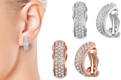 Groupon Goods Global GmbH One, Two or Three Pairs of Philip Jones Clip-On Earrings with Crystals from Swarovski® Groupon Goods Global GmbH One, Two or Three Pairs of Philip Jones Clip-On Earrings with Crystals from Swarovski®