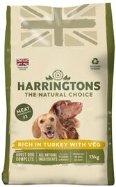 Groupon Goods Global GmbH Harringtons Rich in Turkey with Veg Complete Dry Adult Dog Food 15kg Groupon Goods Global GmbH Harringtons Rich in Turkey with Veg Complete Dry Adult Dog Food 15kg