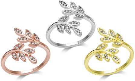 Groupon Goods Global GmbH One, Two or Three Philip Jones Rings with Crystals from Swarovski®