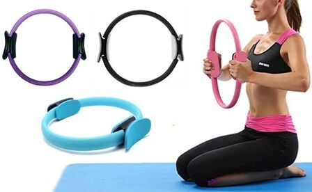 Groupon Goods Global GmbH Yoga and Pilates Ring for Toning and Resistance Exercise Groupon Goods Global GmbH Yoga and Pilates Ring for Toning and Resistance Exercise