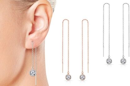 Groupon Goods Global GmbH One, Two or Three Pairs of Philip Jones Sterling Silver Earrings with Crystals from Swarovski®