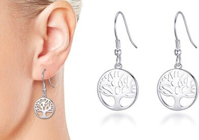 Groupon Goods Global GmbH One or Two Pairs of Philip Jones Tree of Life Drop Earrings