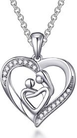 Groupon Goods Global GmbH One or Two Philip Jones Mother and Child Necklaces with Crystals from Swarovski® Groupon Goods Global GmbH One or Two Philip Jones Mother and Child Necklaces with Crystals from Swarovski®