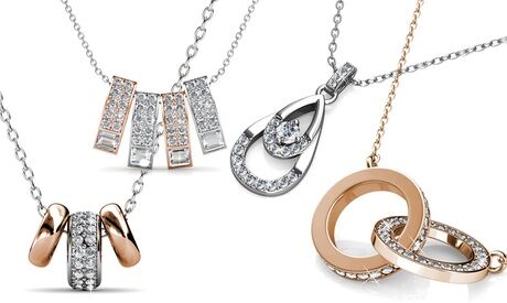 Groupon Goods Global GmbH Pendant Necklaces with Crystals from Swarovski®