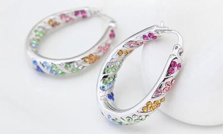 Groupon Goods Global GmbH One or Two Pairs of Davina Hoops Earrings Groupon Goods Global GmbH One or Two Pairs of Davina Hoops Earrings