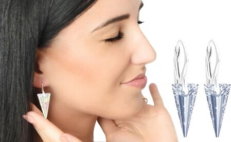 Groupon Goods Global GmbH Ah! Jewellery Spike Earrings with Crystals from Swarovski® Groupon Goods Global GmbH Ah! Jewellery Spike Earrings with Crystals from Swarovski®