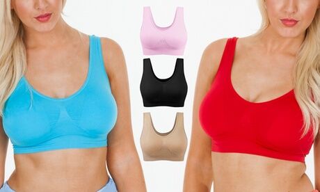 Groupon Goods Global GmbH One or Three Seamless Padded Bras