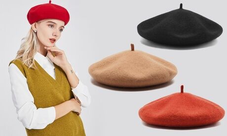 Groupon Goods Global GmbH Miss Lulu Beret Cap Hat Groupon Goods Global GmbH Miss Lulu Beret Cap Hat