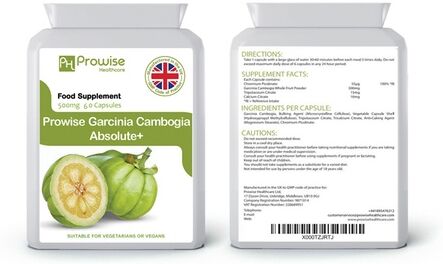 Groupon Goods Global GmbH 60 Prowise Healthcare Capsules of Garcinia Cambogia 500mg