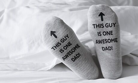Groupon Goods Global GmbH One, Two or Four Pairs of Awesome Dad Socks Groupon Goods Global GmbH One, Two or Four Pairs of Awesome Dad Socks
