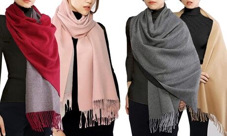 Groupon Goods Global GmbH One or Two Oversized Reversible Scarves