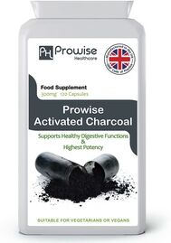 Groupon Goods Global GmbH 120 Capsules of 300mg Activated Charcoal Supplement