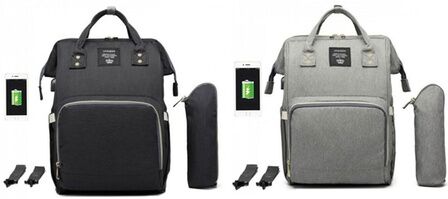 Groupon Goods Global GmbH Large Capacity Backpack for Baby Essentials with USB Slot Groupon Goods Global GmbH Large Capacity Backpack for Baby Essentials with USB Slot