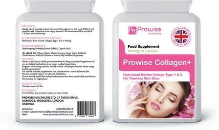 Groupon Goods Global GmbH 60 Collagen Suplement Capsules (PROWISE HEALTHCARE)