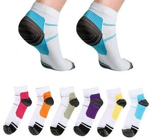 Groupon Goods Global GmbH 6 or 12 Pairs of Unisex Ankle-Length Compression Socks Groupon Goods Global GmbH 6 or 12 Pairs of Unisex Ankle-Length Compression Socks