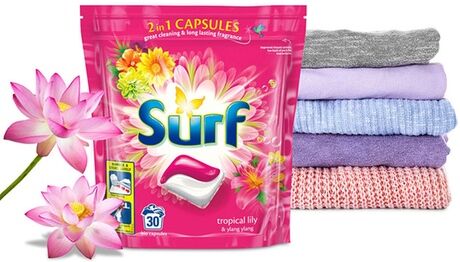 Groupon Goods Global GmbH Surf Tropical Laundry Capsules 30 Washes Groupon Goods Global GmbH Surf Tropical Laundry Capsules 30 Washes