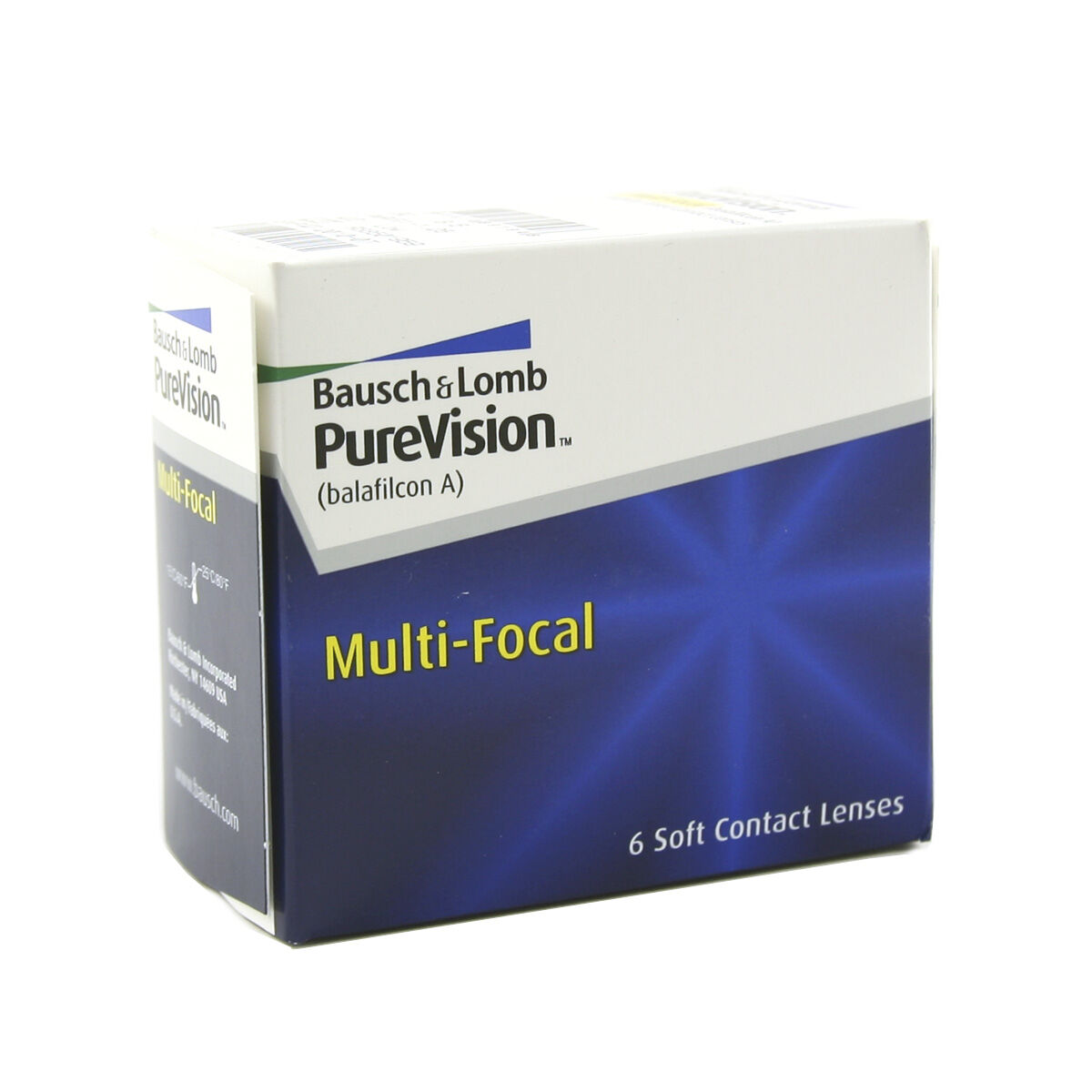 Bausch & Lomb Purevision Multi-Focal (6 Contact Lenses), Bausch & Lomb, Multi-Focal Monthly Disposables, Balafilcon A