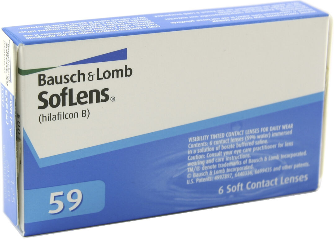 Bausch & Lomb Soflens 59 (6 Contact Lenses), Bausch & Lomb, Monthly Lenses, Hilafilcon B