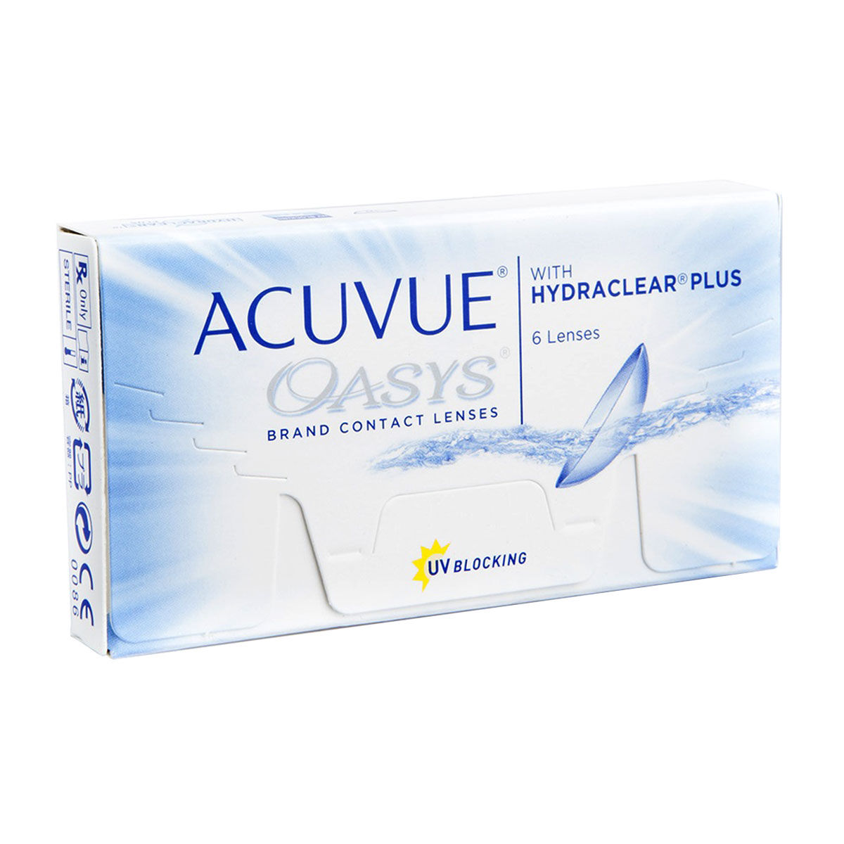 Acuvue Oasys with Hydraclear Plus (6 Contact Lenses), Johnson & Johnson, Extended Wear Silicone Hydrogel, Senofilcon A