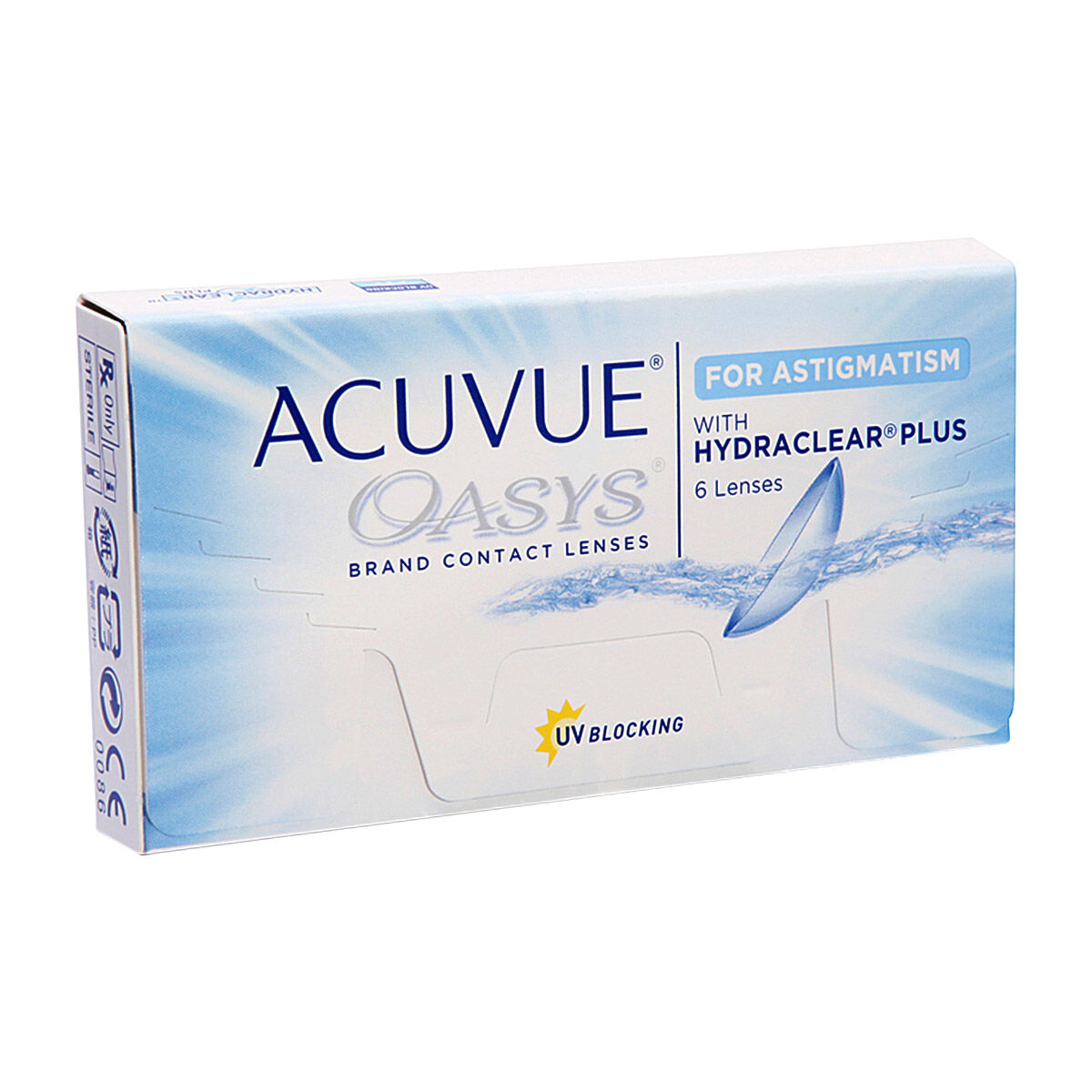 Acuvue Oasys for Astigmatism (6 Contact Lenses), Johnson & Johnson, Two Weekly Toric Lenses, Senofilcon A