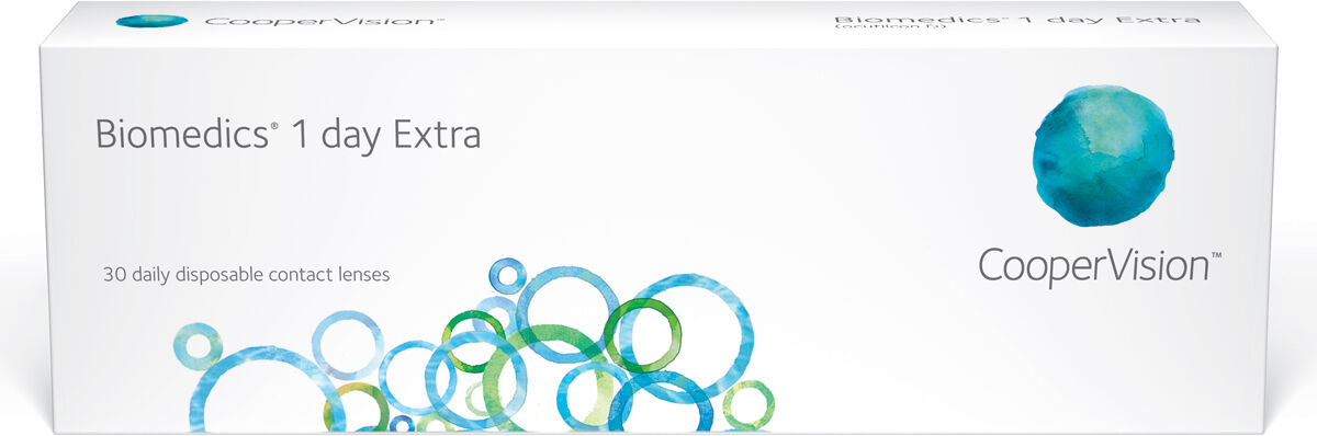 CooperVision Biomedics 1 Day Extra (30 Contact Lenses), CooperVision, Daily Lenses, Ocufilcon D CooperVision Biomedics 1 Day Extra (30 Contact Lenses), CooperVision, Daily Lenses, Ocufilcon D