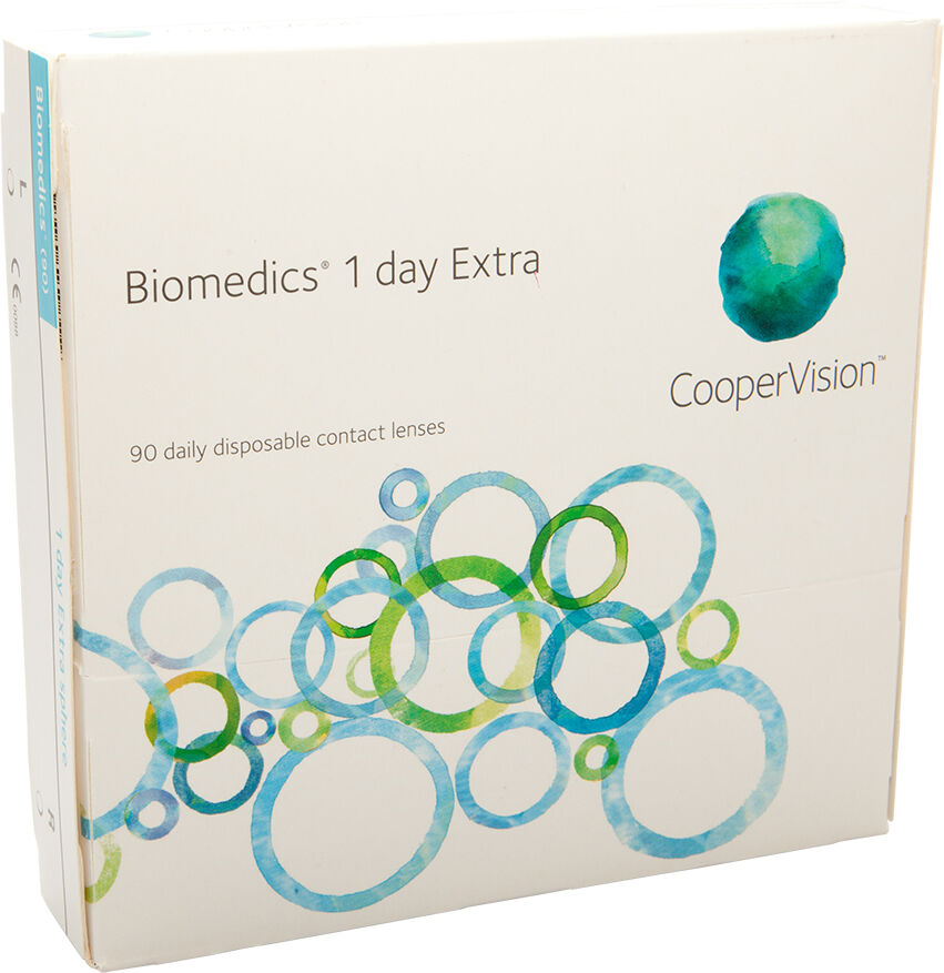 CooperVision Biomedics 1 Day Extra (90 Contact Lenses), CooperVision, Daily Lenses, Ocufilcon D CooperVision Biomedics 1 Day Extra (90 Contact Lenses), CooperVision, Daily Lenses, Ocufilcon D