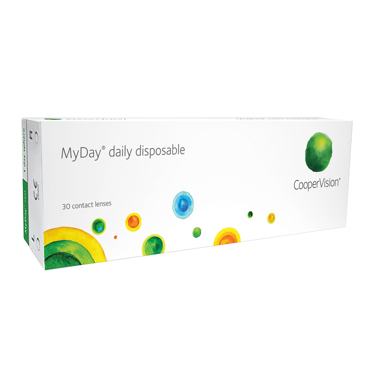 CooperVision MyDay Daily Disposables (30 Contact Lenses), CooperVision, Silicone Hydrogel, Stenfilcon A