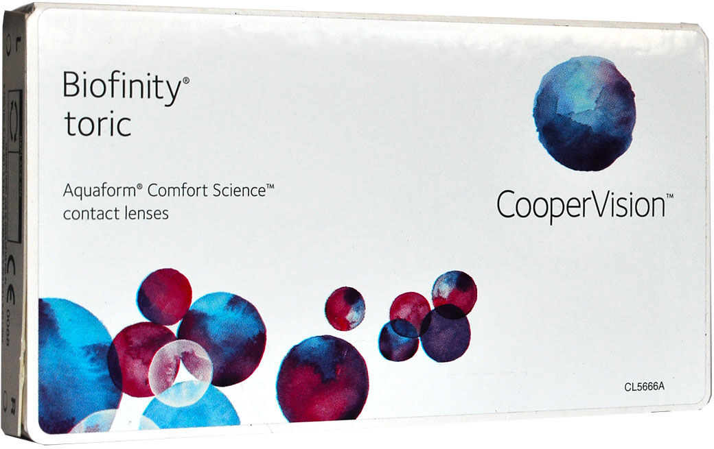 CooperVision Biofinity Toric (6 Contact Lenses), CooperVision Monthly Toric Lenses, Comfilcon A CooperVision Biofinity Toric (6 Contact Lenses), CooperVision Monthly Toric Lenses, Comfilcon A