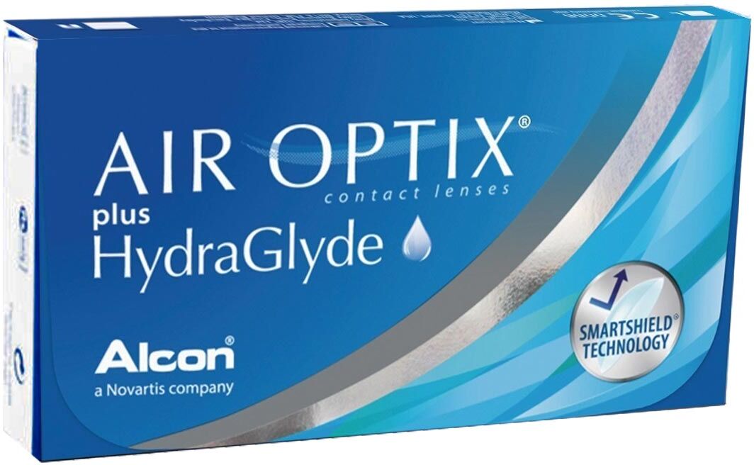 Alcon Air Optix plus HydraGlyde (3 Contact Lenses), Monthly Disposable Lenses by Alcon