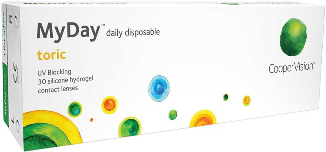 CooperVision MyDay Toric Daily Disposables (30 Contact Lenses), CooperVision, Silicone Hydrogel, Stenfilcon A CooperVision MyDay Toric Daily Disposables (30 Contact Lenses), CooperVision, Silicone Hydrogel, Stenfilcon A