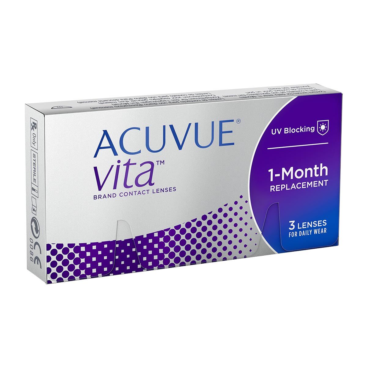 Acuvue Vita (3 Contact Lenses), Monthly Disposables by Johnson & Johnson, Silicone Hydrogel