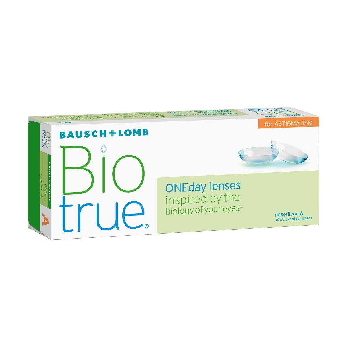 Bausch & Lomb Biotrue One Day for Astigmatism (30 Contact Lenses), Bausch & Lomb, Daily Lenses, Nesofilcon A