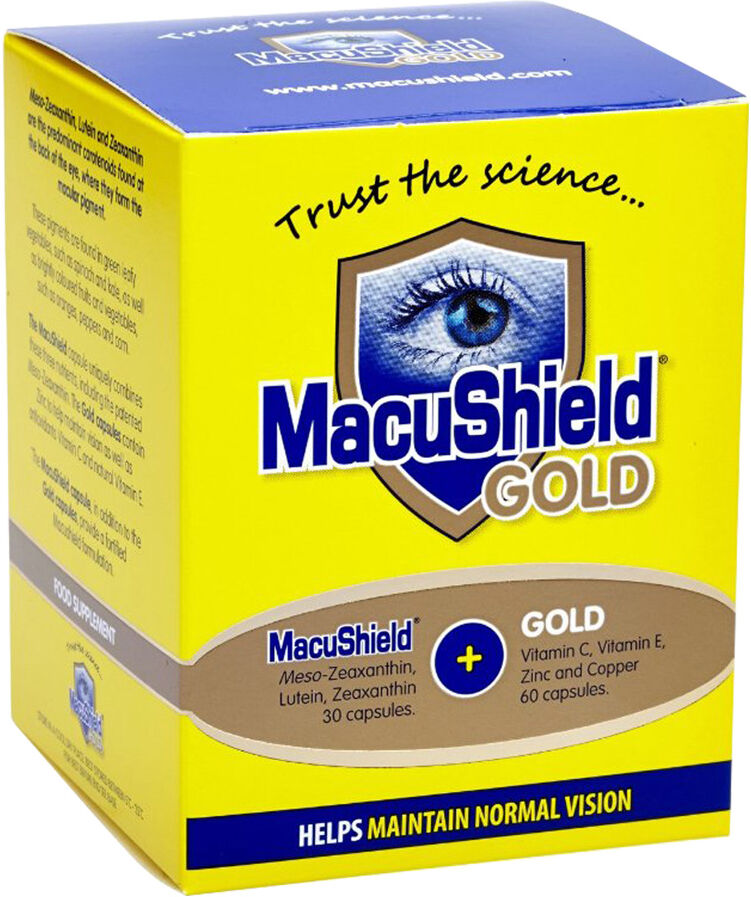 Macushield Gold (90 Capsules), Combines Zinc Copper & Vitamins, Eye Nourishment Macushield Gold (90 Capsules), Combines Zinc Copper & Vitamins, Eye Nourishment