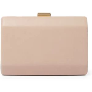 Forever New Women's Gigi Faceted Hardcase Clutch Bag in Nude Polyurethane/Polyester