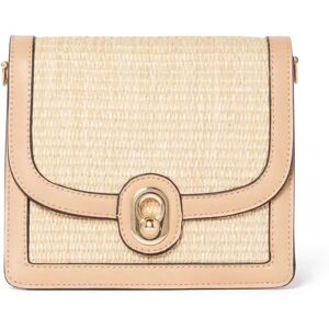 Forever New Women's Sutton Weave Small Bag in Tan/Natural Polyurethane/Polypropylene/Polyester