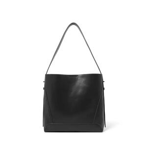Forever New Women's Sophia Slouch Shoulder Bag in Black Polyurethane/Polyester