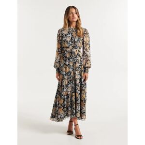 Forever New Women's Neve Printed Midi Dress in Spiced Vista Floral, Size 6 Main/Polyester