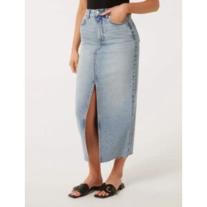 Forever New Women's Tori Denim Skirt in Mid Wash, Size 16 100% Cotton