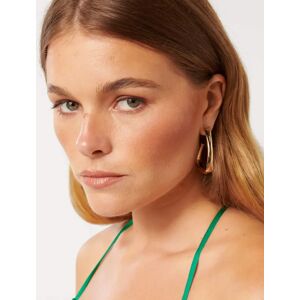 Forever New Women's Signature Lara Large Angular Hoop Earrings in Gold 100% Recycled Zinc