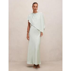 Forever New Women's Zinnia Cape Maxi Dress in Dusty Aqua, Size 14 Recycled Polyester Forever New Women's Zinnia Cape Maxi Dress in Dusty Aqua, Size 14 Recycled Polyester